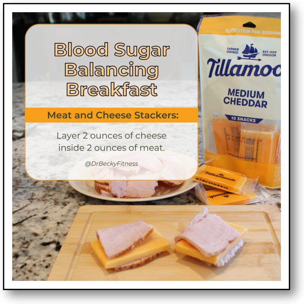 Breakfast Idea #1: Meat and Cheese Stackers
