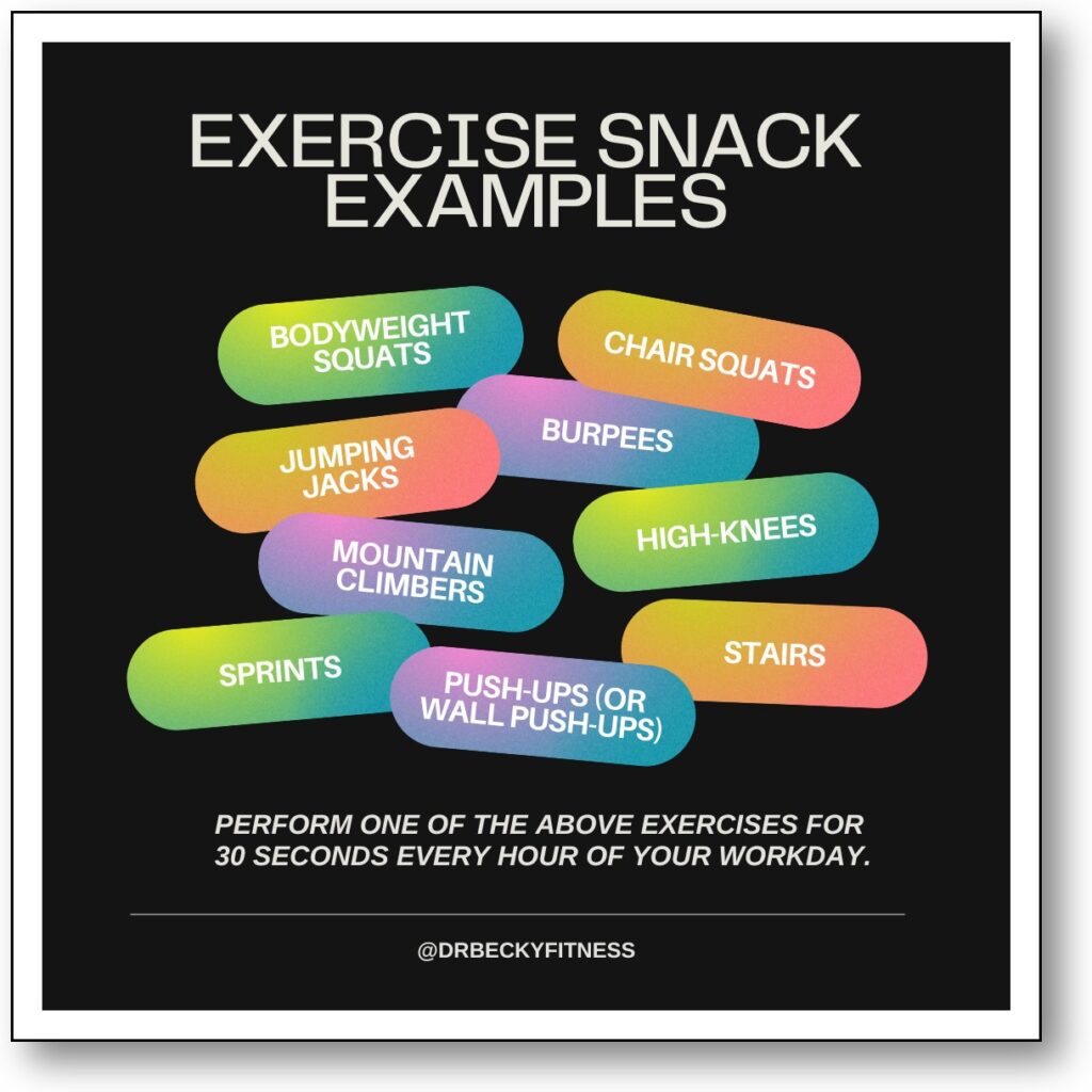 exercise snack examples