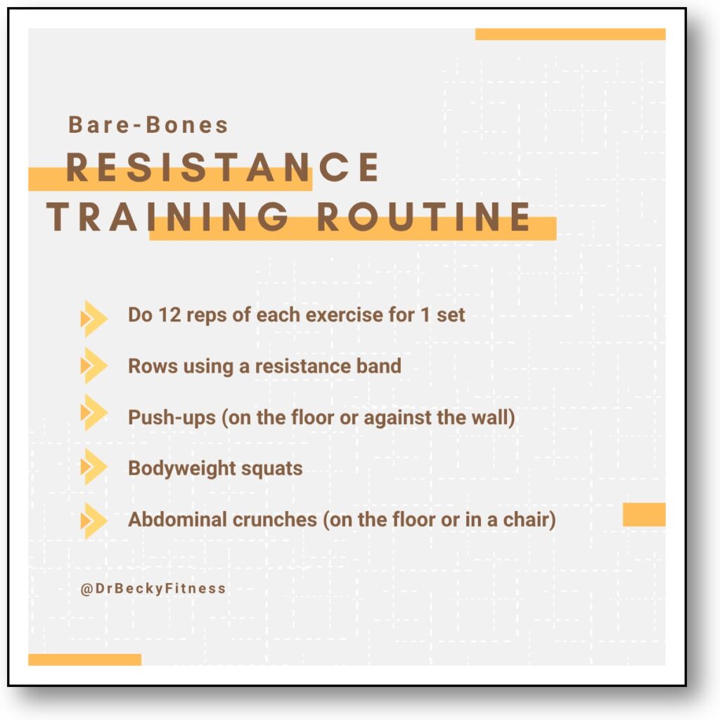 Bare-bones Resistance Training Routine