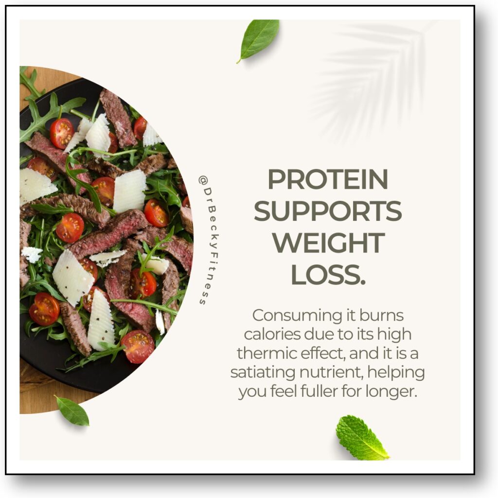 protein supports weight loss